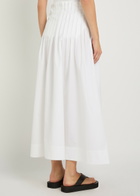 Rohe Pleated Cotton-poplin Maxi Skirt White