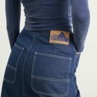 Gramicci Women's Denim Midi Skirt in Rinsed Indigo