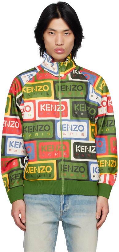 Photo: Kenzo Multicolor Kenzo Paris 'Kenzo Labels' Track Jacket