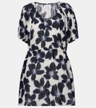 Velvet Hazel floral cotton voile minidress