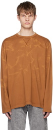 HOPE Brown Flame Long Sleeve T-Shirt