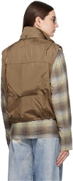 Our Legacy Beige Exhale Puffa Vest