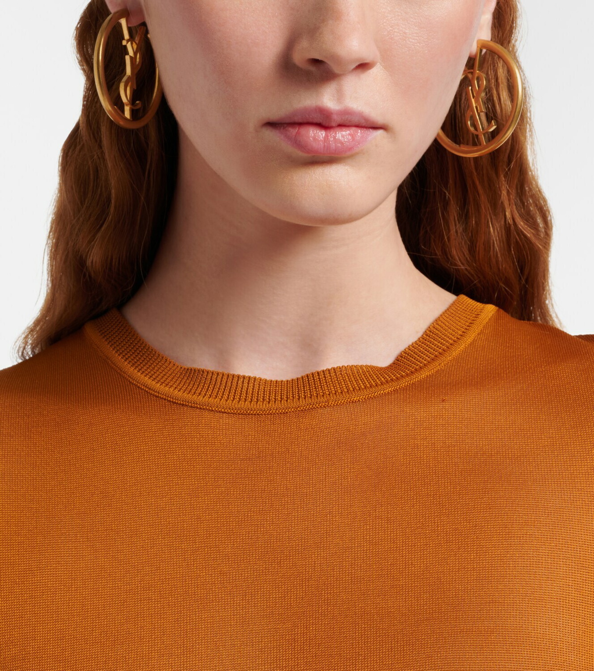 Saint Laurent Cassandre hoop earrings