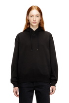 Diesel Hoodie in cotton with Oval D logo - Sweaters Womens in Black