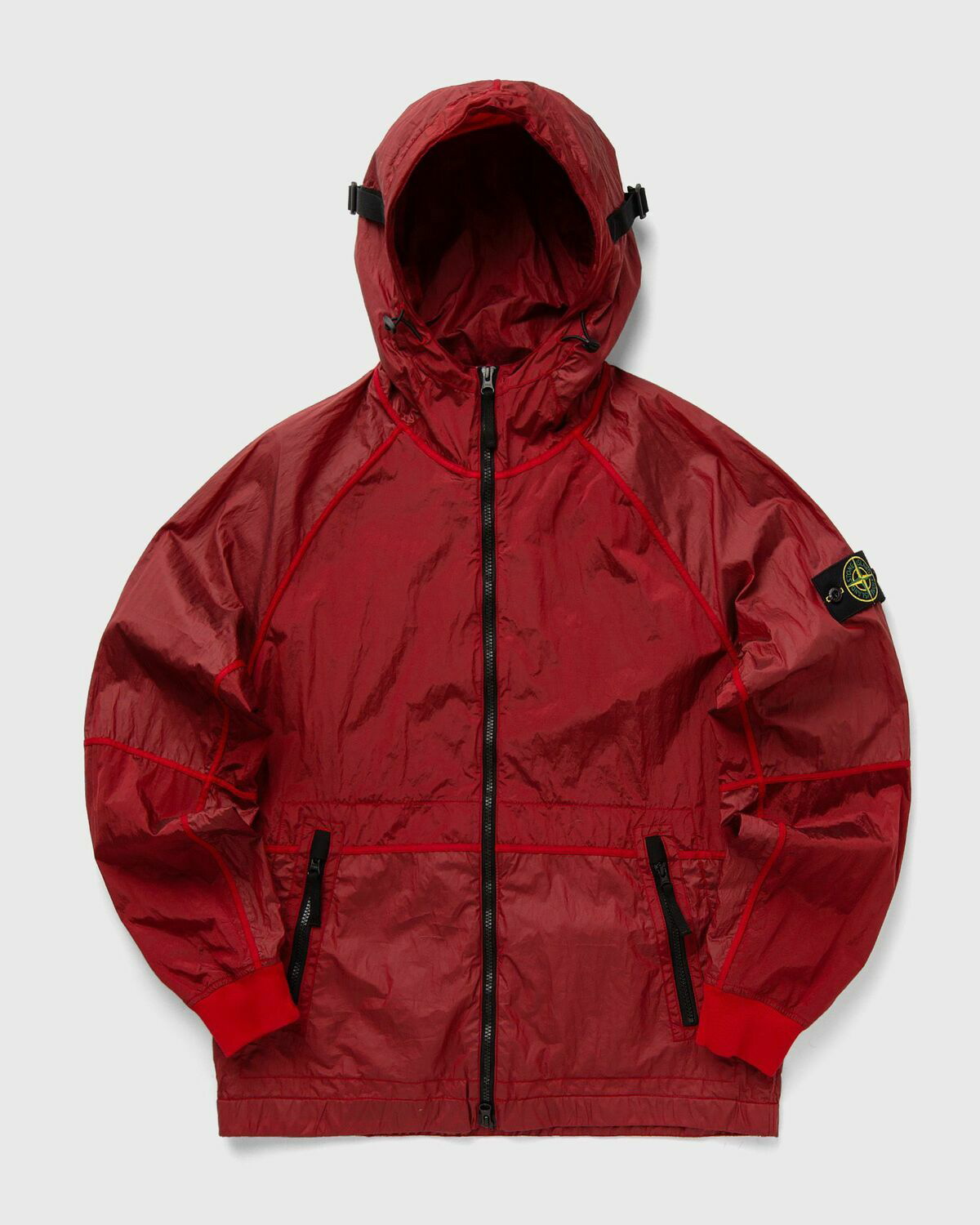 Stone Island Jacket Red Mens Windbreaker