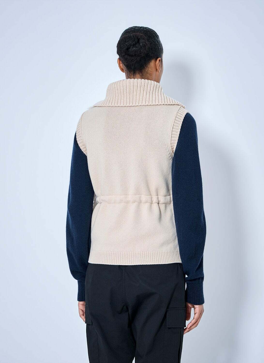 Moncler Sherpa-Lined Knitted Vest