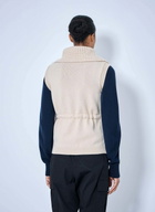 Moncler Sherpa-Lined Knitted Vest