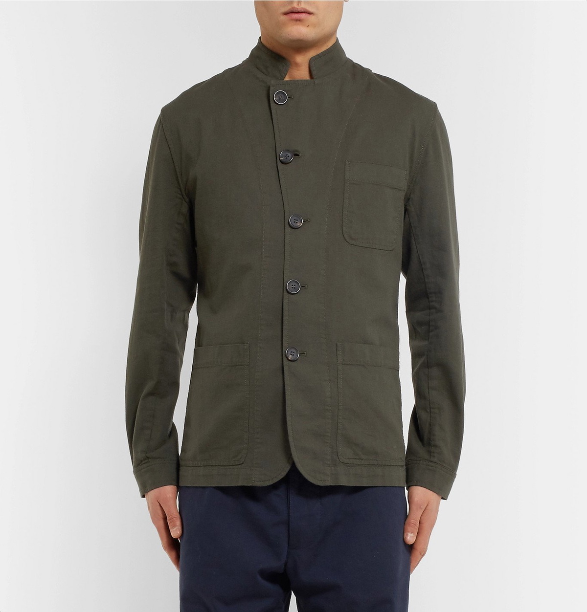 Oliver Spencer - Slim-Fit Cotton Field Jacket - Green Oliver Spencer