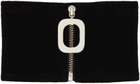 JW Anderson Black Zip Neck Warmer