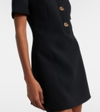 Gucci Double G wool crêpe minidress
