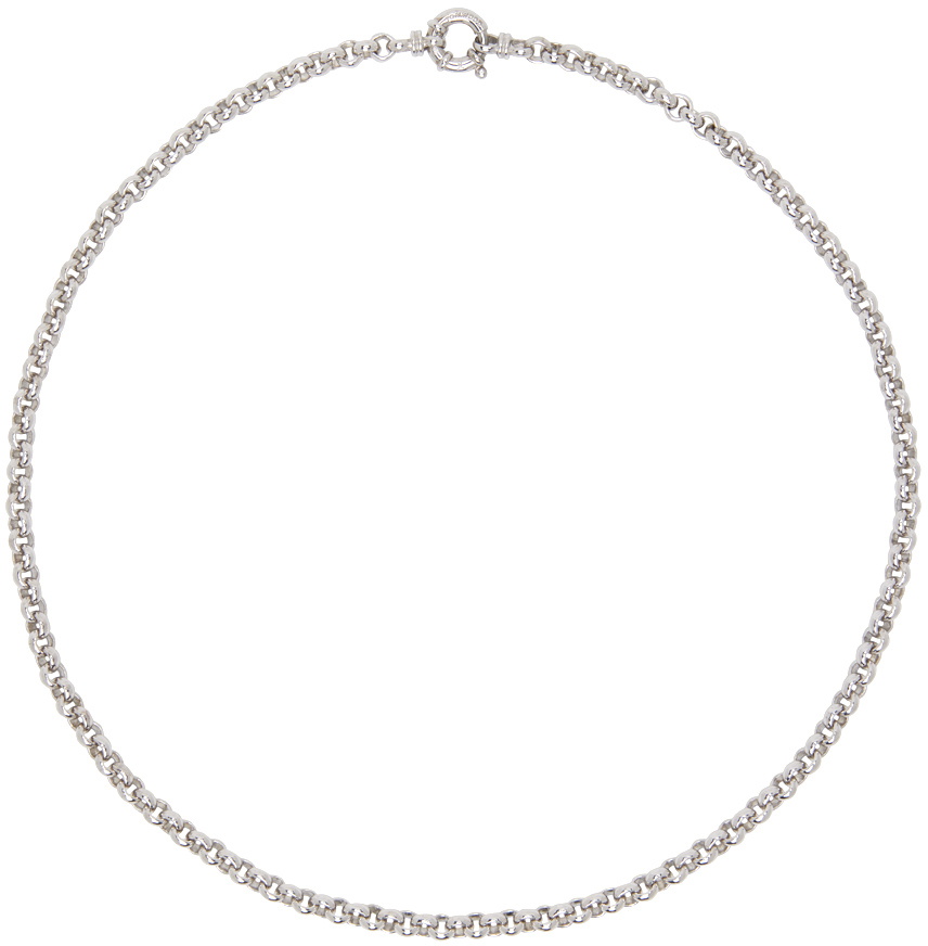 Tom Wood Silver Thick Rolo Chain Necklace Tom Wood