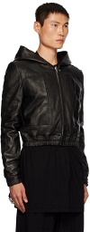 Rick Owens Black Edfu Leather Jacket
