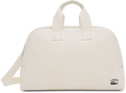 Lacoste White Weekend Duffle Bag
