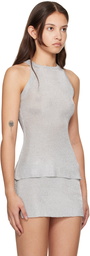 GUIZIO Silver Millie Tank Top