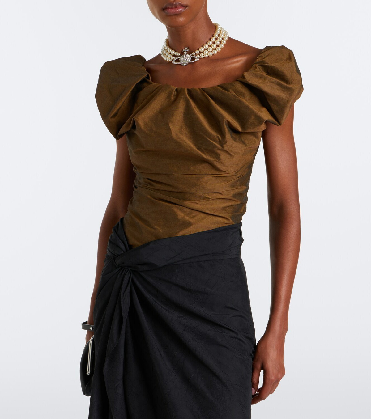 Vivienne Westwood Ginnie off-shoulder twill top