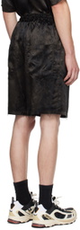 Song for the Mute Black Elasticated Shorts