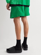 Y-3 - Wide-Leg Shell Shorts - Green