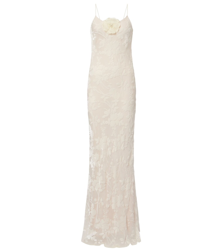 Photo: Rodarte Devoré floral velvet gown