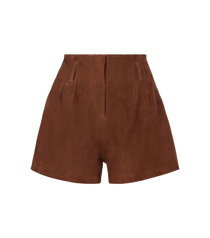 Photo: The Frankie Shop Lise suede shorts