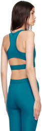OTTI Blue Nylon Sport Bra