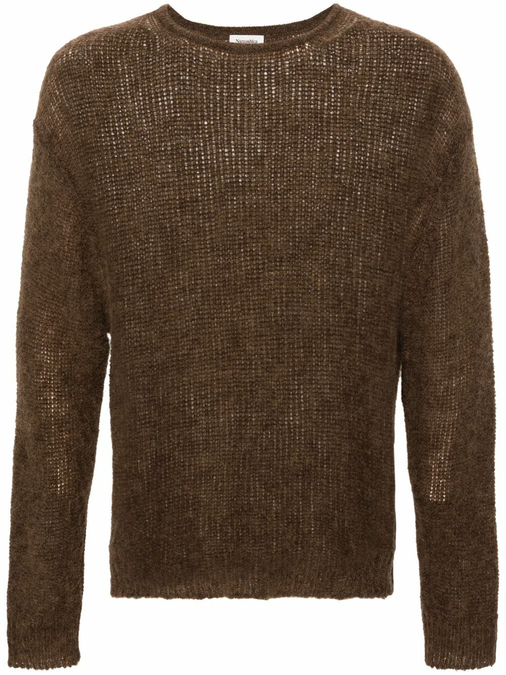 Nanushka Brown Tevin Brushed Jumper