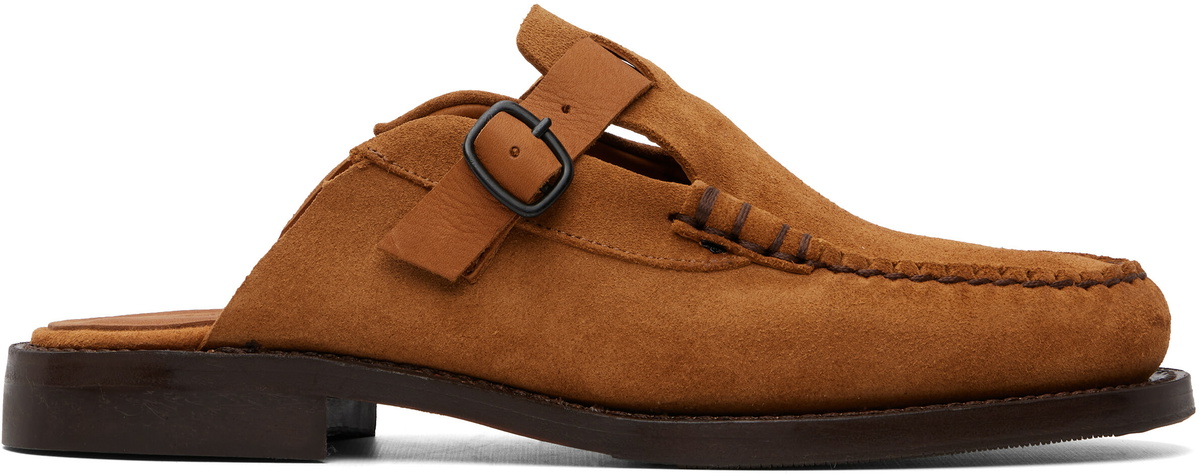 HEREU Tan Barraca Suede Vibram Loafers