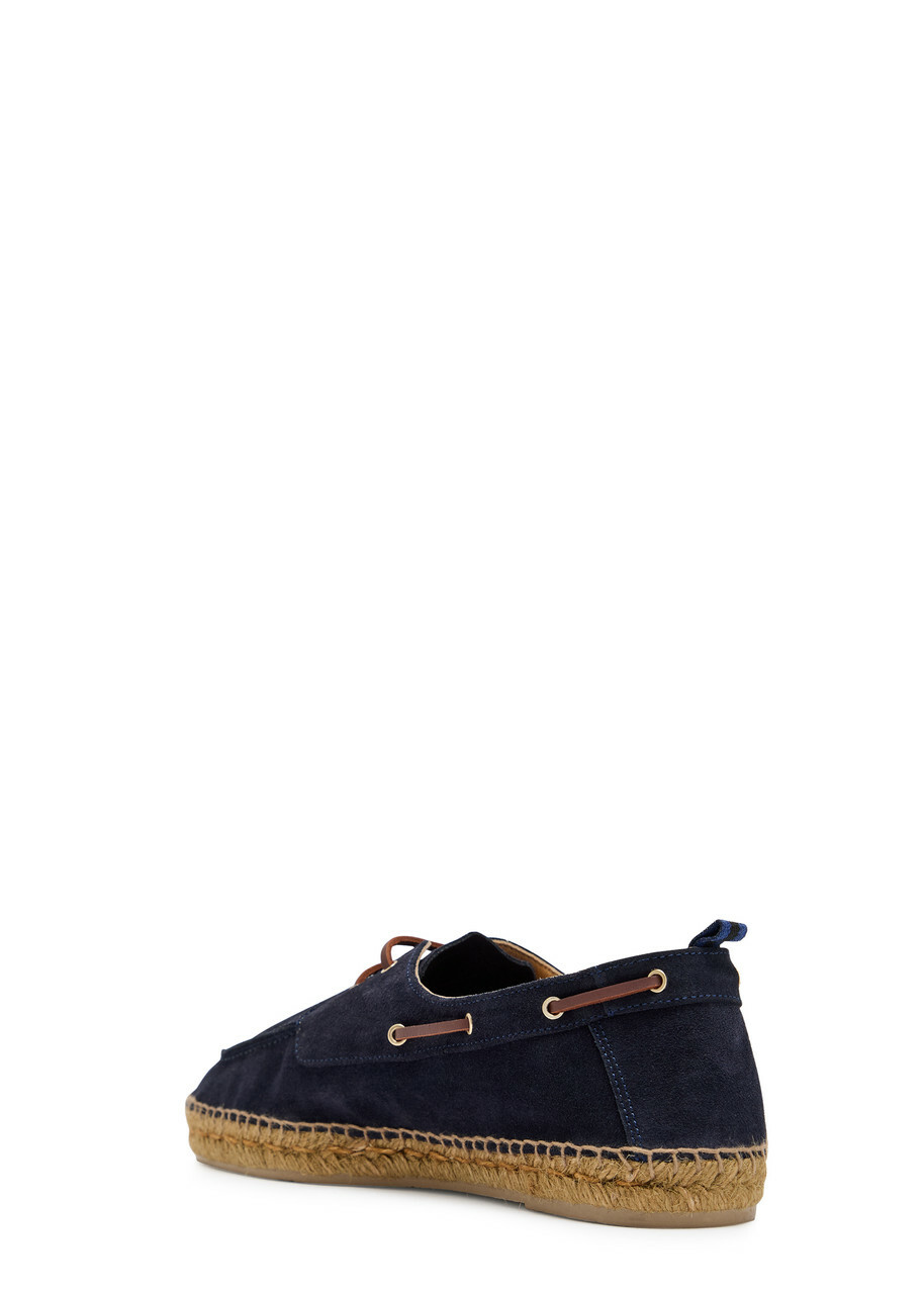 Castañer Nemo T Suede Espadrille Loafers Navy