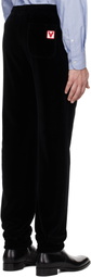 Valentino Black 'Chez Valentino' Patch Sweatpants