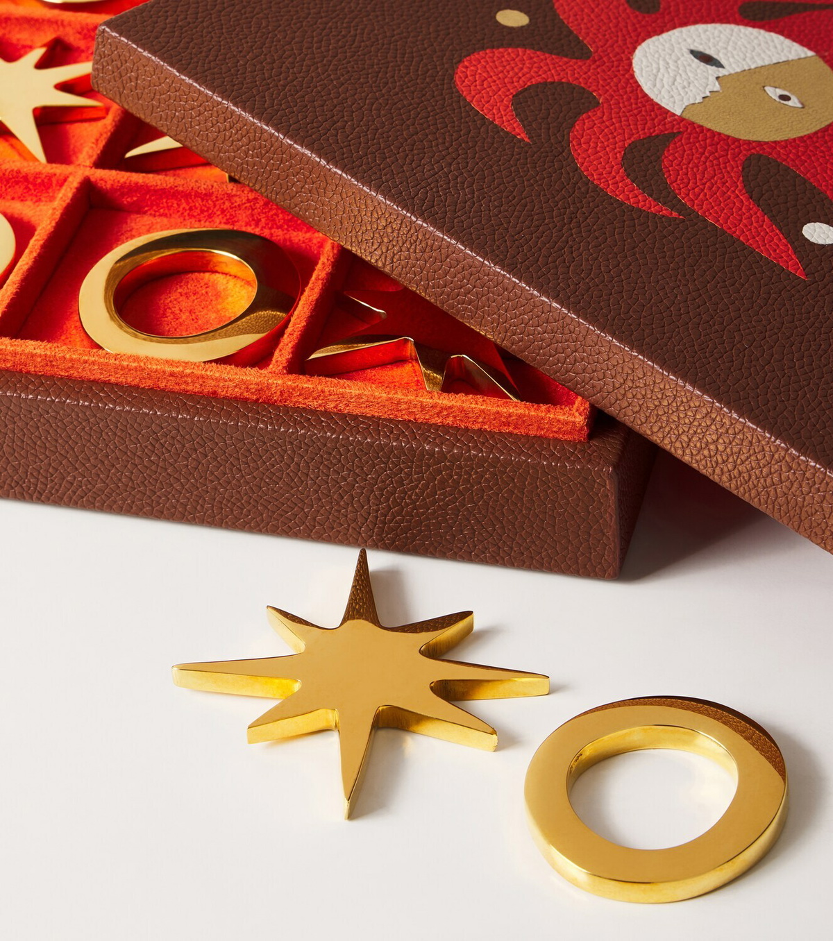 Jonathan Adler Playa leather tic-tac-toe set