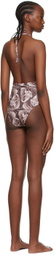 Anne Isabella SSENSE Exclusive Brown One-Piece Swimsuit