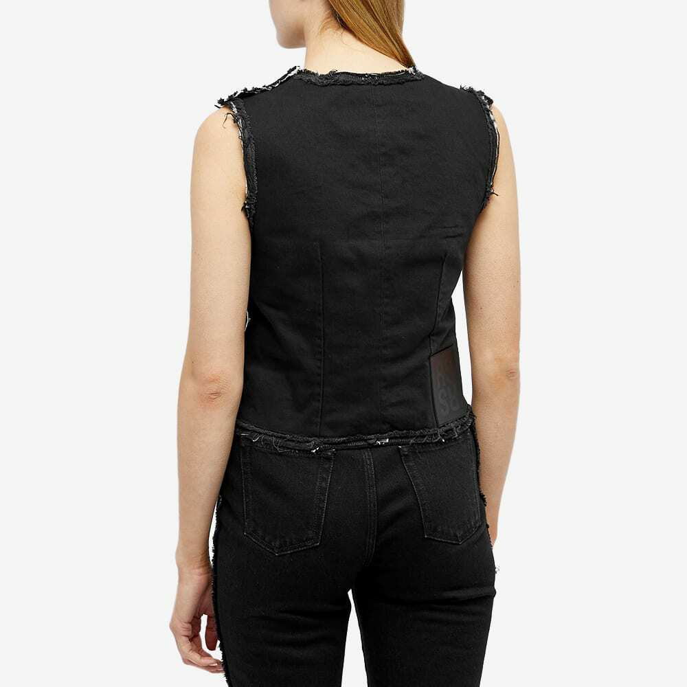 Raf Simons Women's Doubled Denim Top in Black