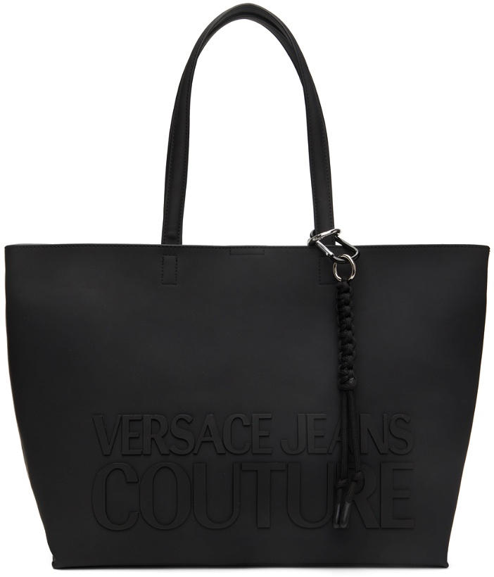 Photo: Versace Jeans Couture Black Braided Accent Tote
