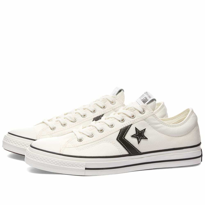 Photo: Converse Men's Star Player 76 Sneakers in Vintage White/Black