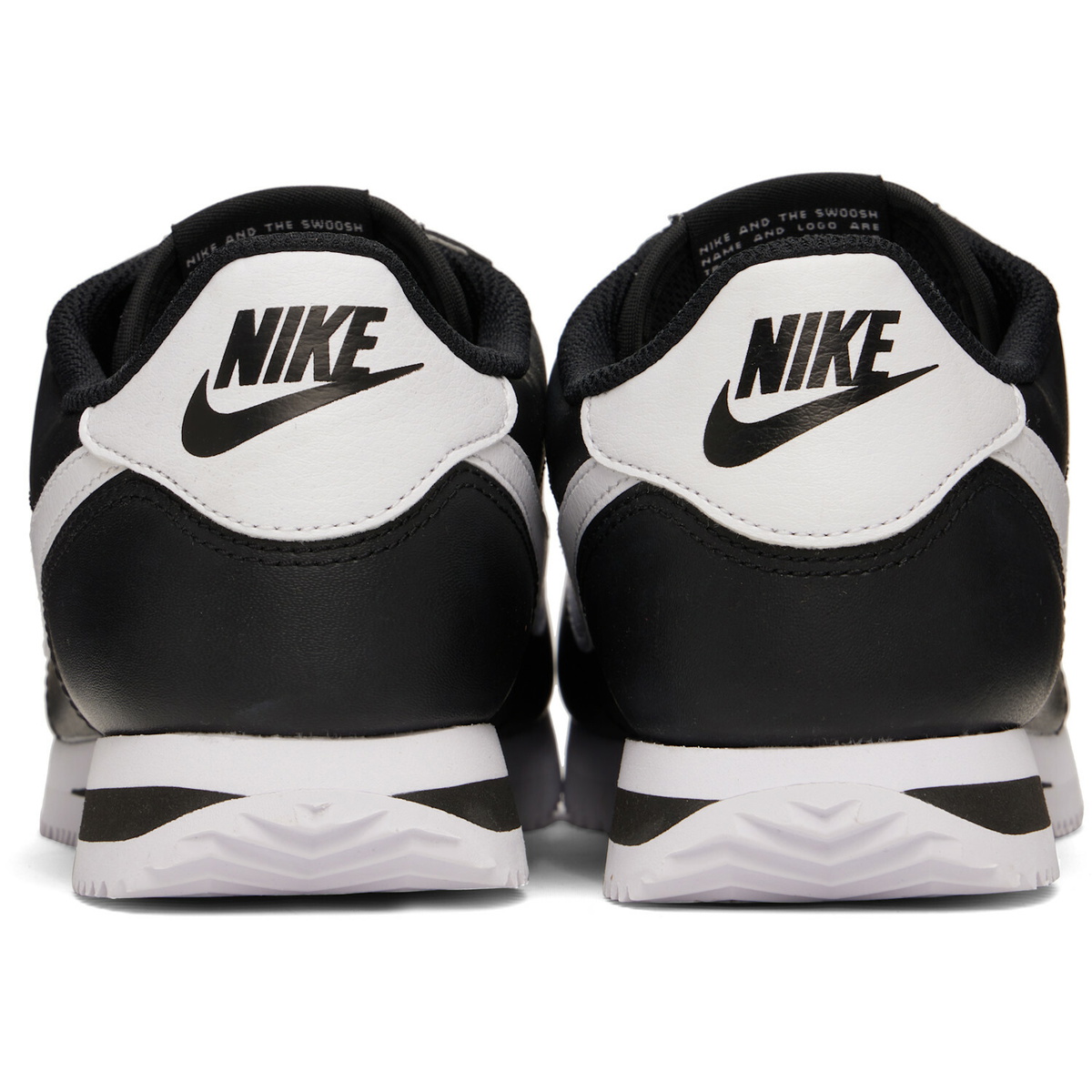 Nike Black Cortez Leather Sneakers