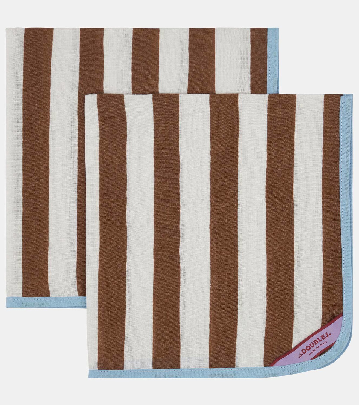 La DoubleJ Riviera Cioccolato Large set of 2 napkins