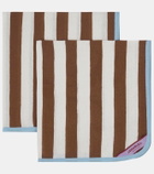 La DoubleJ Riviera Cioccolato Large set of 2 napkins