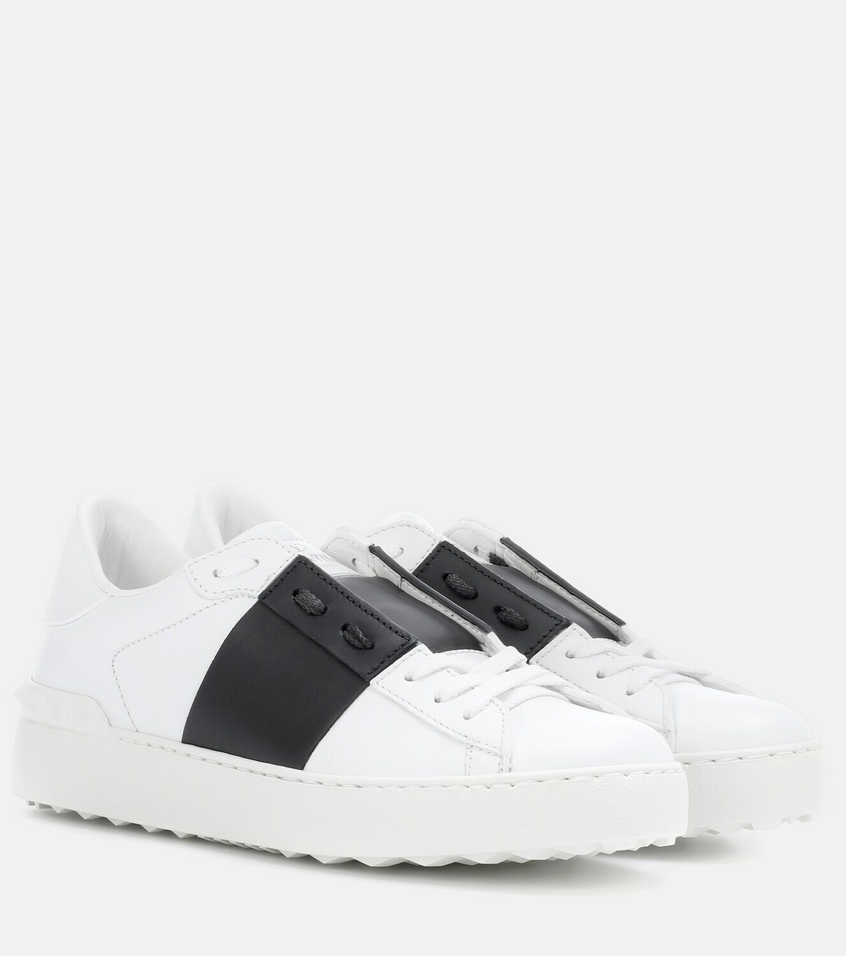 Valentino garavani cheap open leather sneakers