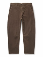 Nili Lotan - Carpenter Cropped Straight-Leg Cotton-Blend Corduroy Trousers - Brown