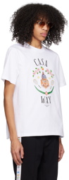 Casablanca White 'Casa Way' T-Shirt