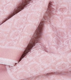 Ferragamo Fringed logo wool scarf