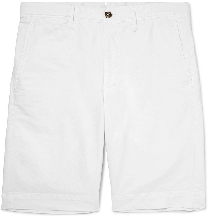 Photo: Incotex - Stretch-Cotton Bermuda Shorts - Men - White
