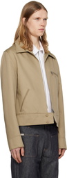 Courrèges Beige Zipped Jacket