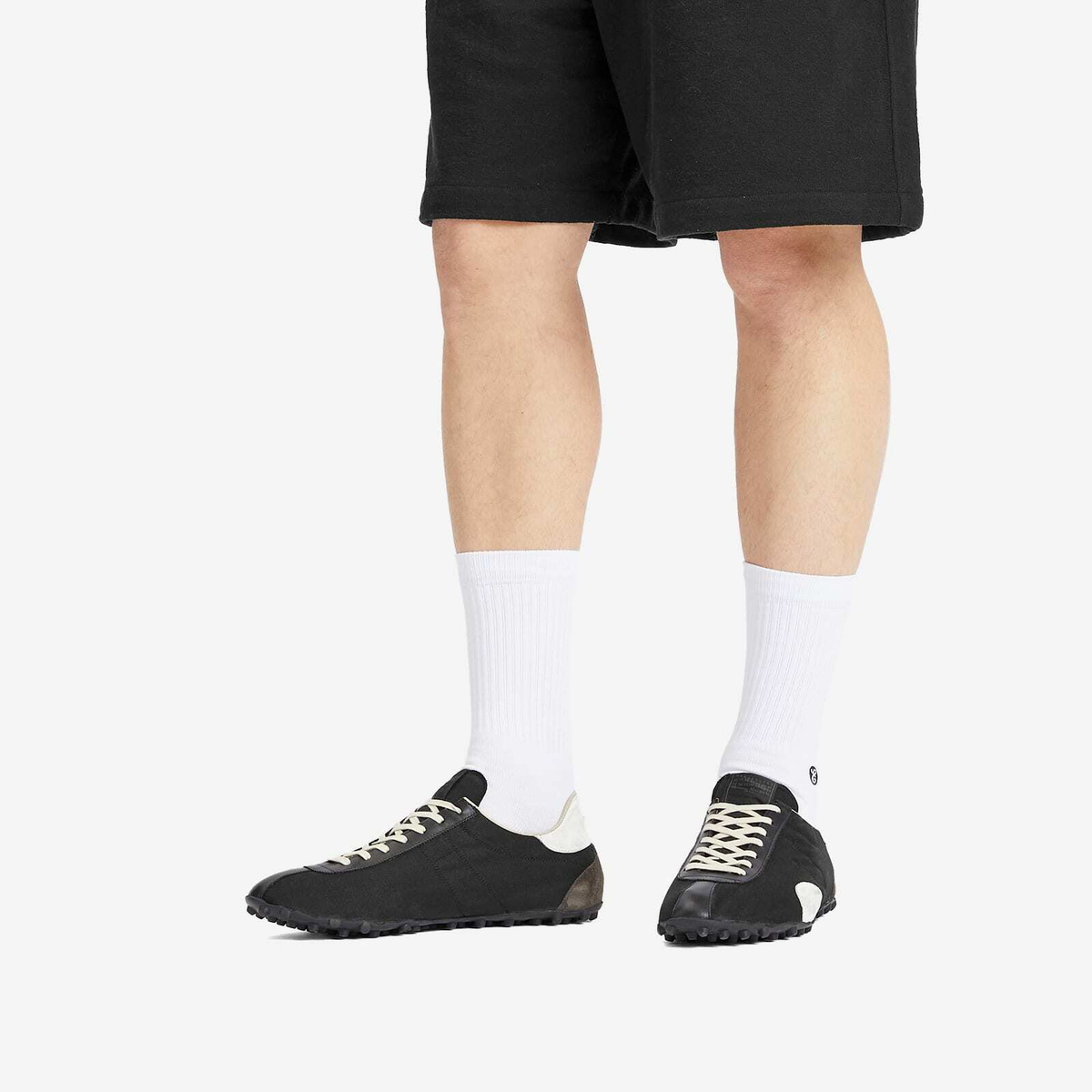 Maison Margiela Men's Sprinter Low Top Sneaker in Black