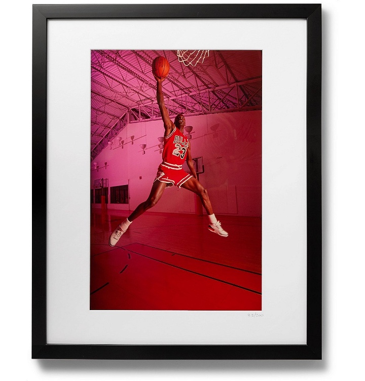 Photo: Sonic Editions - Framed 1988 Michael Jordan Dunk Print, 16 x 20"" - Multi