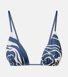 SIR Lilou printed bikini top