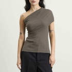 Rick Owens Women's Athena One Shoulder Top in Dust
