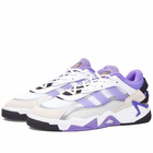 Adidas Niteball II Sneakers in White/Purple Rush/Core Black