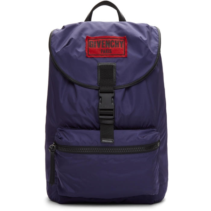 Photo: Givenchy Navy Nylon Obsedia Backpack