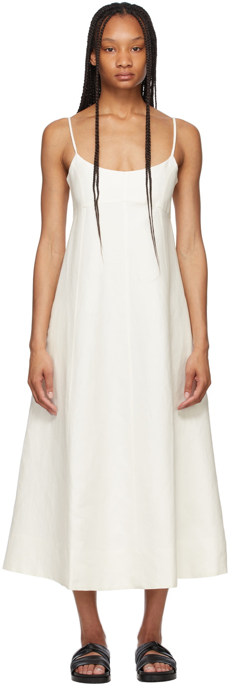 TOTEME Off-White Jacquard Maxi Dress
