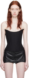 Pushbutton Black Compact Corset